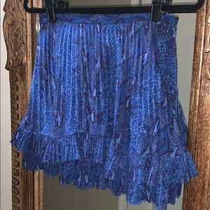 Banana Republic blue knife pleat skirt